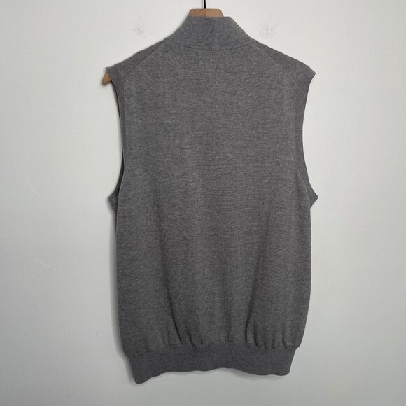 Fairway & Greene 100% Merino Wool Sweater Golf Vest Size Large Golfing Preppy - Picture 2 of 7